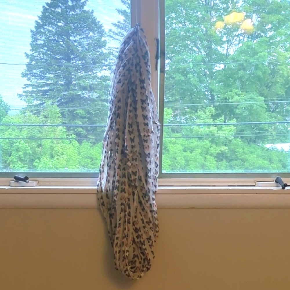 Butterfly Print Infinity Scarf